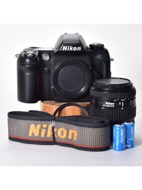 Nikon N80 35mm Film SLR Nikon AF Nikkor 35-80mm f/4-5.6D Zoom Lens & Filter MINT